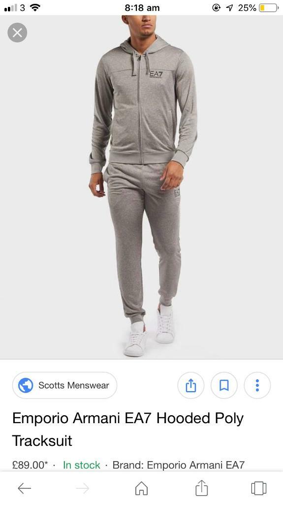 scotts armani tracksuit